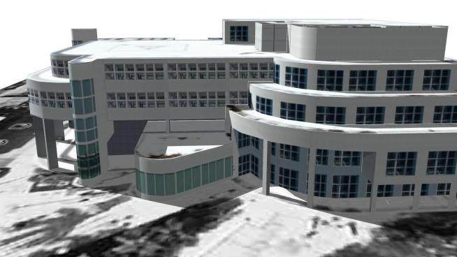 迈阿密海滩办案办公建筑SU模型下载_sketchup草图大师SKP模型