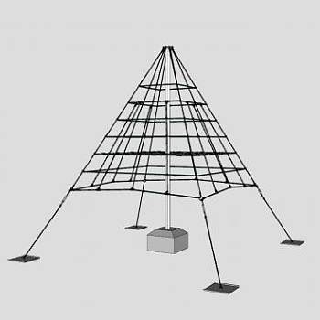 中心杆围栏SU模型下载_sketchup草图大师SKP模型