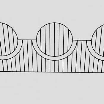 中式环形栅栏SU模型下载_sketchup草图大师SKP模型