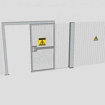 安全防护栅栏SU模型下载_sketchup草图大师SKP模型