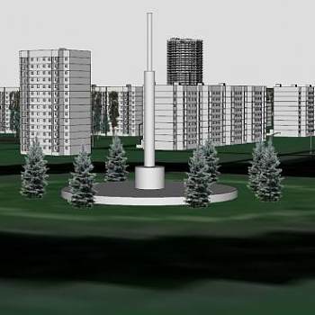 诚市住宅小区SU模型下载_sketchup草图大师SKP模型