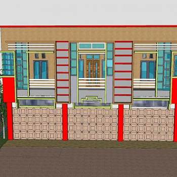 极简储藏室建筑SU模型下载_sketchup草图大师SKP模型