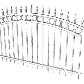 欧式防护珊栏SU模型下载_sketchup草图大师SKP模型