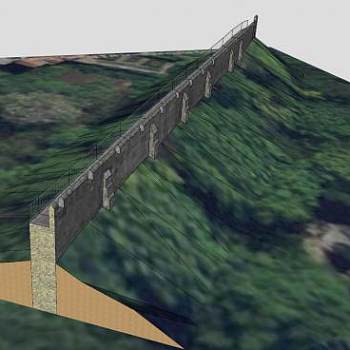 中世纪欧式城墙SU模型下载_sketchup草图大师SKP模型