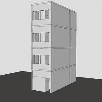 九龙寨城的建筑物SU模型下载_sketchup草图大师SKP模型