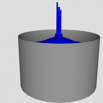 简易的高喷泉水池SU模型下载_sketchup草图大师SKP模型