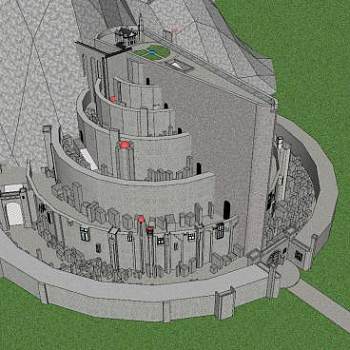 米纳斯提力斯建筑SU模型下载_sketchup草图大师SKP模型