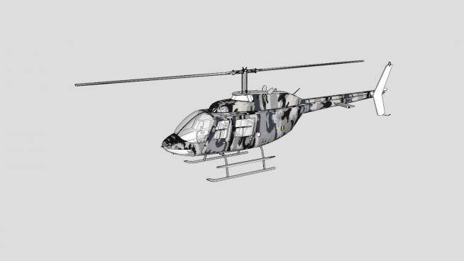 直升飞机的SU模型_su模型下载 草图大师模型_SKP模型