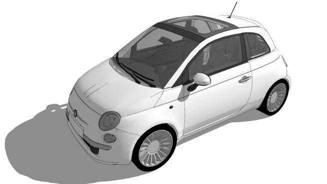熊猫汽车的SU模型_su模型下载 草图大师模型_SKP模型