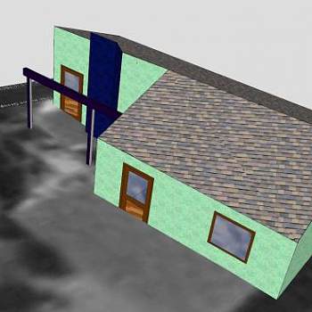 诺特米尔郊野公园房屋建筑SU模型下载_sketchup草图大师SKP模型