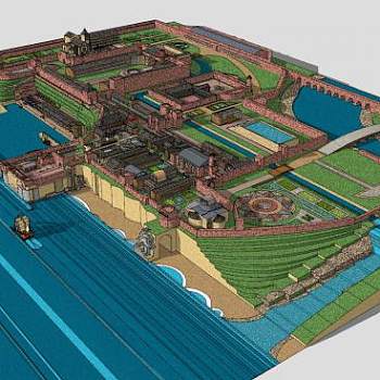 诚市规划中心建筑SU模型下载_sketchup草图大师SKP模型