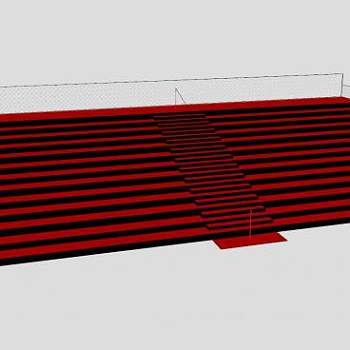 棒球场比赛看台SU模型下载_sketchup草图大师SKP模型