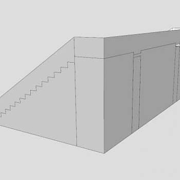 梯形观众看台SU模型下载_sketchup草图大师SKP模型