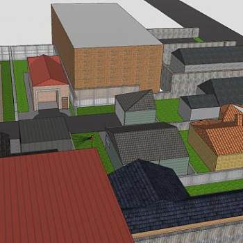 现代商业建筑SU模型下载_sketchup草图大师SKP模型