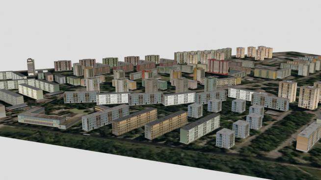 布达佩斯住宅区建筑SU模型下载_sketchup草图大师SKP模型