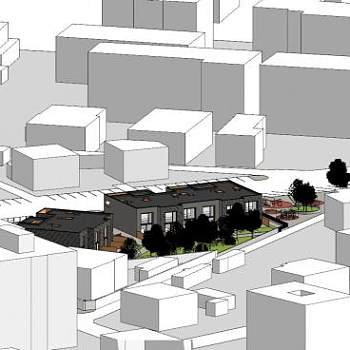 现代住房户外建筑SU模型下载_sketchup草图大师SKP模型