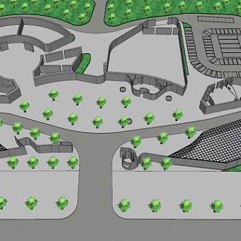 昌黎阳光房建筑SU模型下载_sketchup草图大师SKP模型