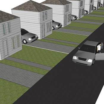 加拿大的综合住宅SU模型下载_sketchup草图大师SKP模型