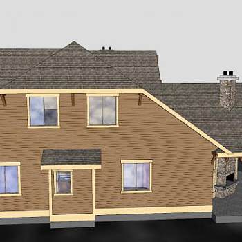 史密斯别墅住宅房子SU模型下载_sketchup草图大师SKP模型