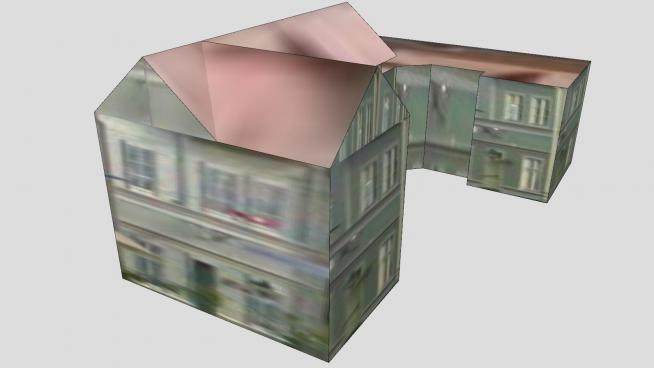 现代房屋纹理建筑SU模型下载_sketchup草图大师SKP模型