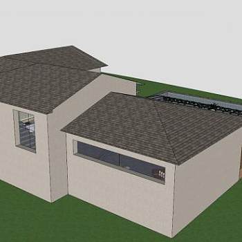 私人别墅建筑SU模型下载_sketchup草图大师SKP模型