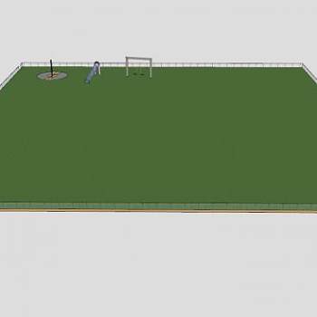 大操场的游玩设施SU模型下载_sketchup草图大师SKP模型