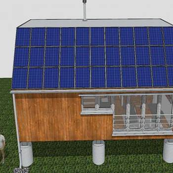 小房子户外别墅建筑SU模型下载_sketchup草图大师SKP模型