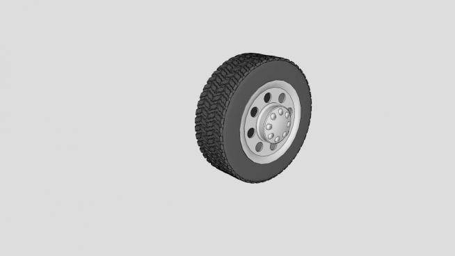小汽车轮胎模型SU下载_su模型下载 草图大师模型_SKP模型