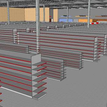 现代商业街购物中心SU模型下载_sketchup草图大师SKP模型