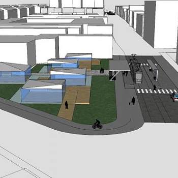 城市规划道路设计SU模型下载_sketchup草图大师SKP模型