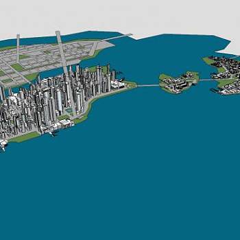 莫尚顿市城市大厦规划SU模型下载_sketchup草图大师SKP模型