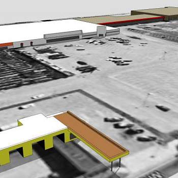 韦氏购物中心规划设计SU模型下载_sketchup草图大师SKP模型