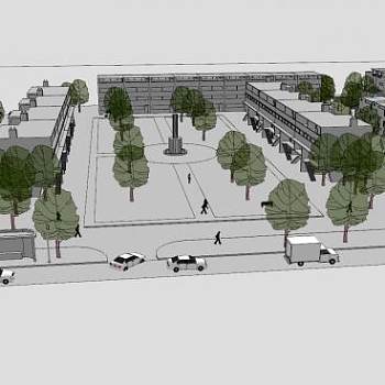 布伦瑞克地产规划SU模型下载_sketchup草图大师SKP模型