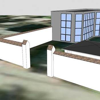 利波瓦街1号商业大厦SU模型下载_sketchup草图大师SKP模型