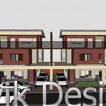 现代居室住宅别墅SU模型下载_sketchup草图大师SKP模型