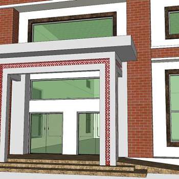 宴会厅建筑SU模型下载_sketchup草图大师SKP模型