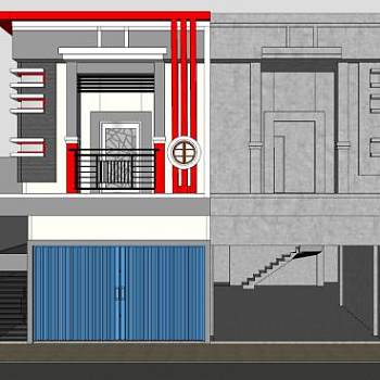 现代家居建筑SU模型下载_sketchup草图大师SKP模型