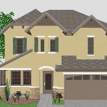 欧洲建筑房子SU模型下载_sketchup草图大师SKP模型