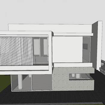 当代住宅建筑SU模型下载_sketchup草图大师SKP模型