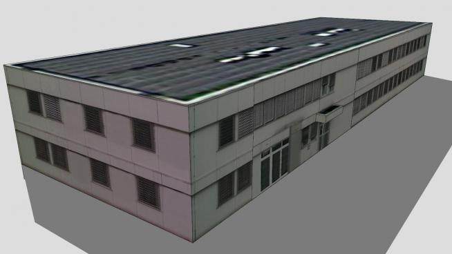 慕尼黑机场办公楼建筑SU模型下载_sketchup草图大师SKP模型