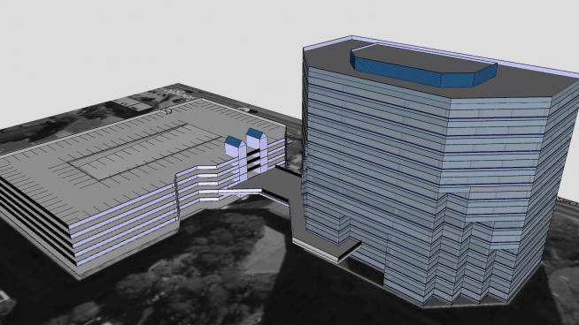 坦帕下议院办公楼建筑SU模型下载_sketchup草图大师SKP模型