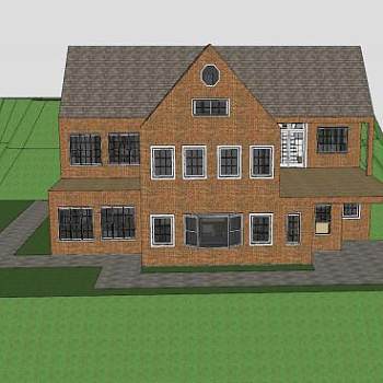 多层住宅建筑SU模型下载_sketchup草图大师SKP模型