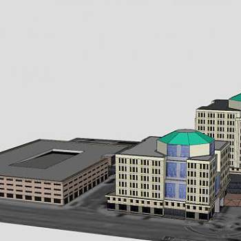 汉密尔顿市政大厦建筑SU模型下载_sketchup草图大师SKP模型