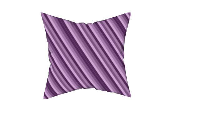 紫色条纹枕头SU模型下载_sketchup草图大师SKP模型