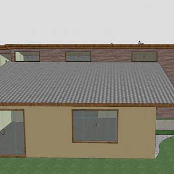 通风房子建筑SU模型下载_sketchup草图大师SKP模型