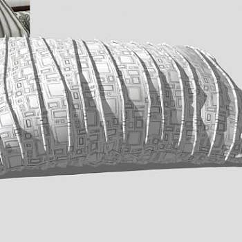 北欧风沙发靠枕SU模型下载_sketchup草图大师SKP模型