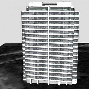 海洋总部建筑SU模型下载_sketchup草图大师SKP模型