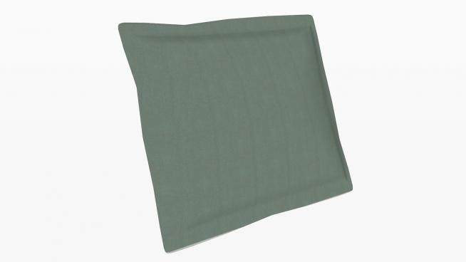 绿色沙发靠垫枕SU模型下载_sketchup草图大师SKP模型