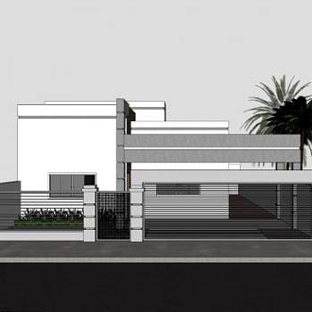 普拉提班建筑SU模型下载_sketchup草图大师SKP模型