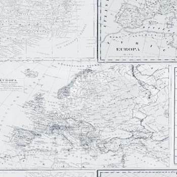 大陆地图室内墙纸设计SU模型下载_sketchup草图大师SKP模型